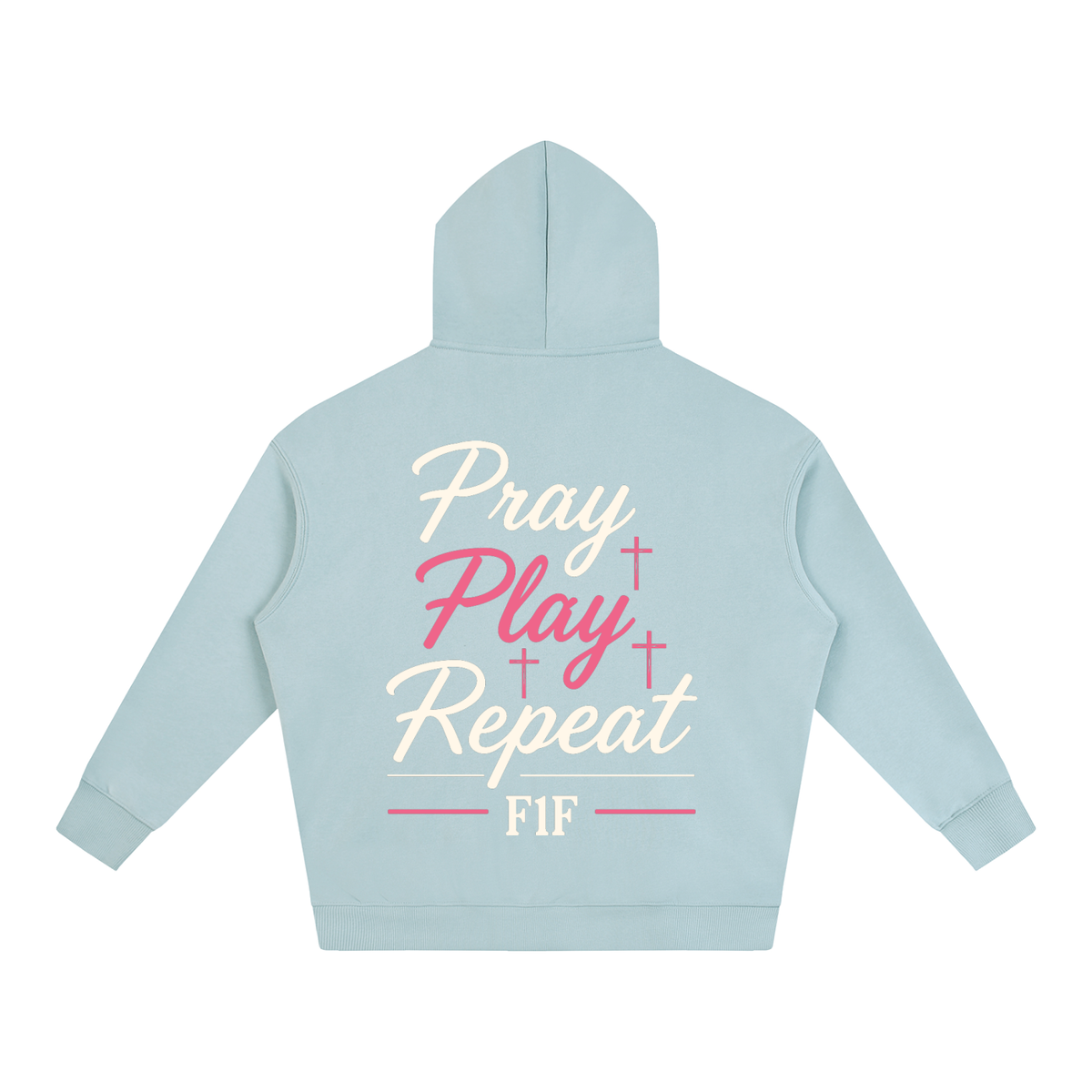 PRAY PLAY REPEAT YOUTH OVERSIZE FLEECED HOODIE