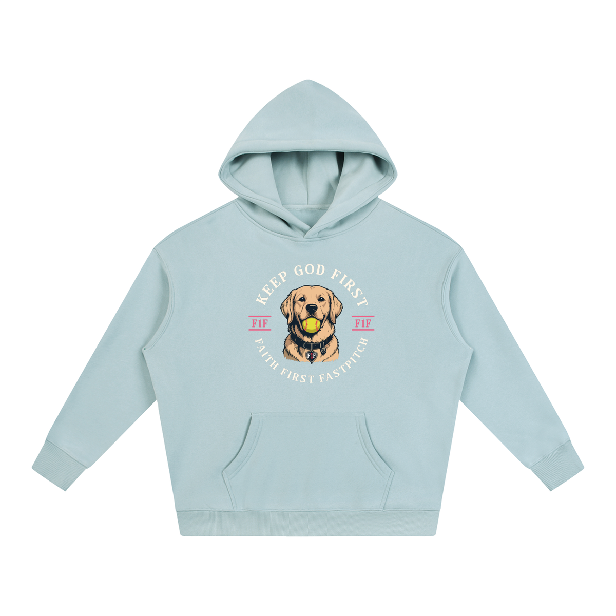 PRAY PLAY REPEAT YOUTH OVERSIZE FLEECED HOODIE