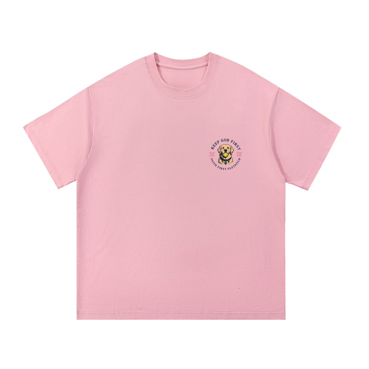VARSITY HALO OVERSIZED COTTON TEE