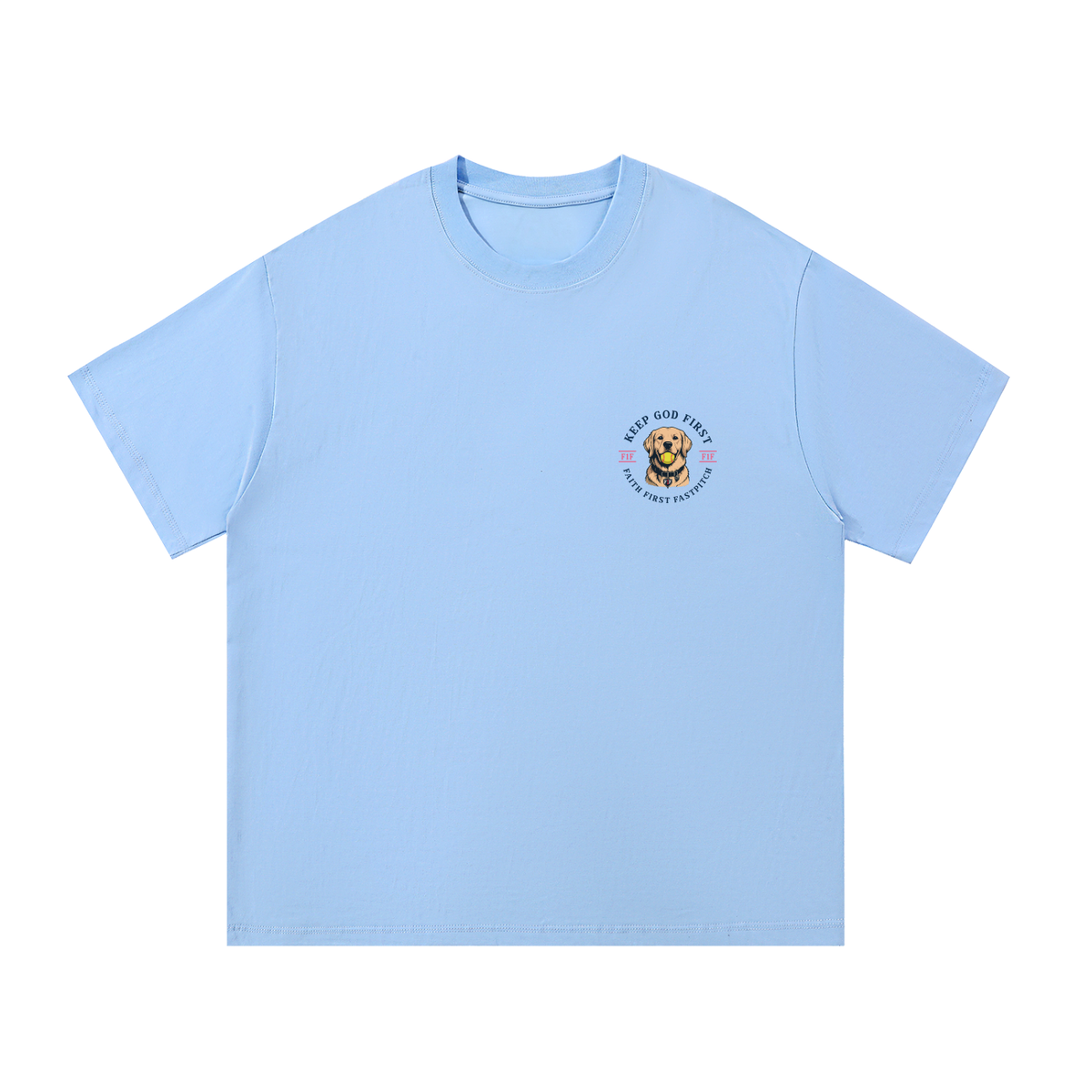 VARSITY HALO OVERSIZED COTTON TEE