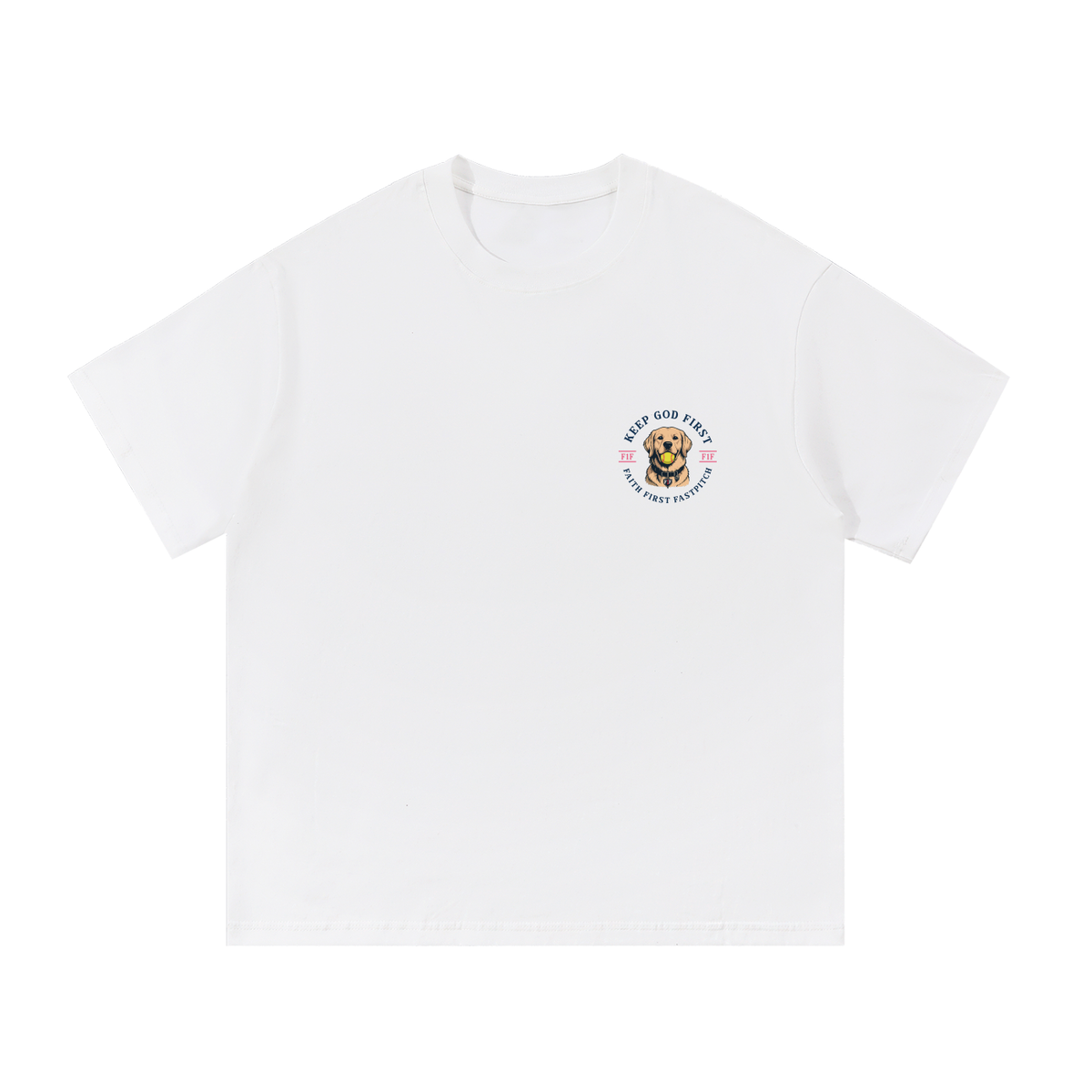 VARSITY HALO OVERSIZED COTTON TEE