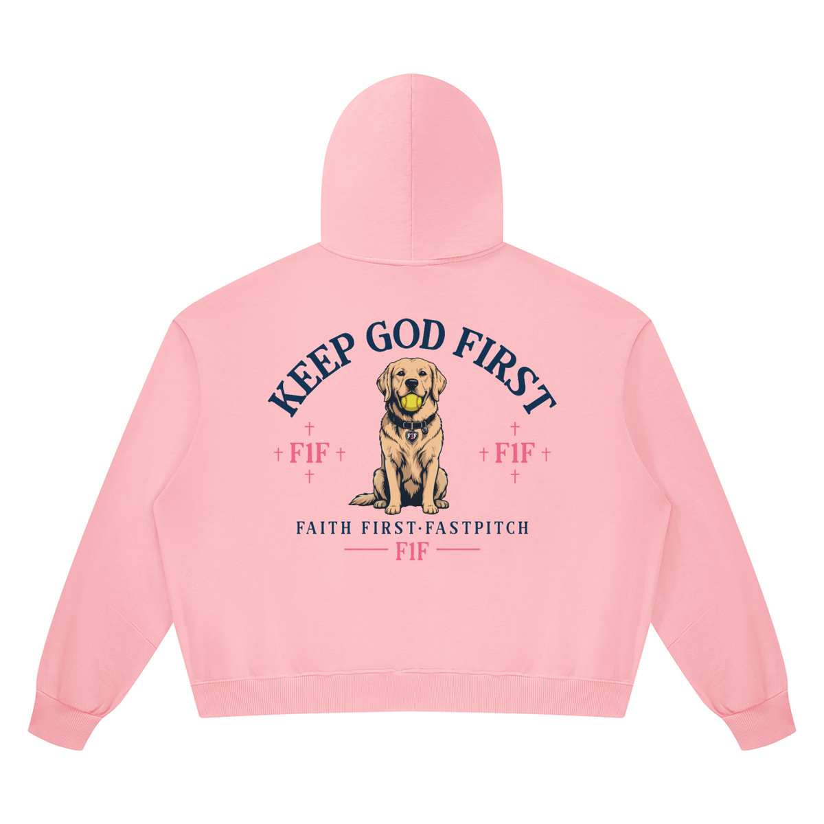 KEEP GOD FIRST HERITAGE YOUTH VINTAGE WASH BOXY HOODIE