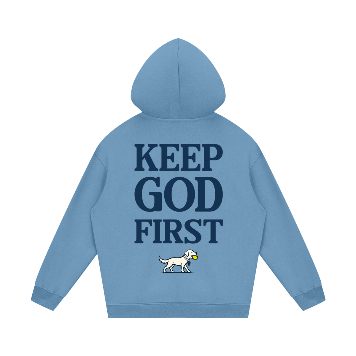 KEEP GOD FIRST CLASSIC YOUTH FLEECE HOODIE