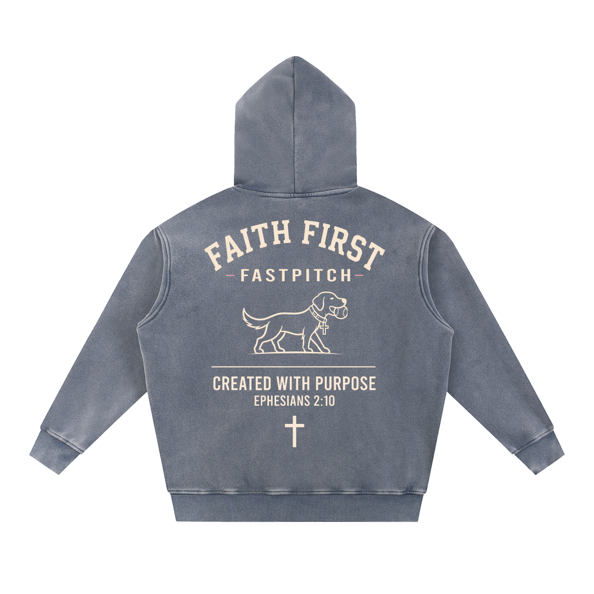 CLASSIC HALO YOUTH SNOW WASH FLEECE OVERSIZE HOODIE