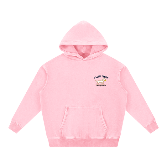 CLASSI FAITH OVER FEAR YOUTH SNOW WASH OVERSIZE HOODIE