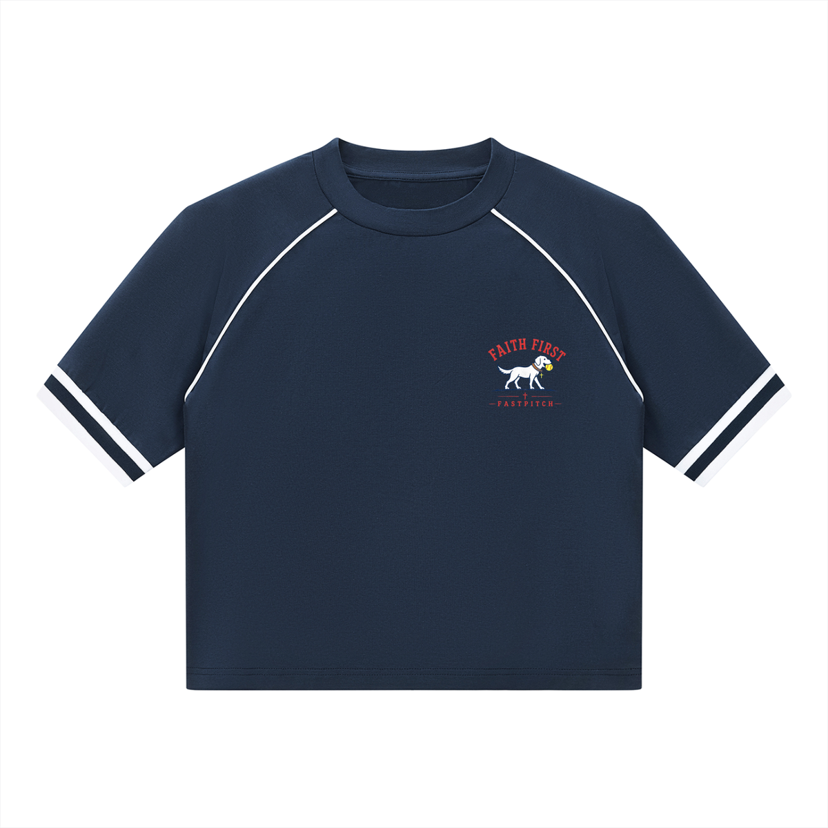 CATCHER’S MASK WOMEN’S. RAGLAN RIBBED TEE