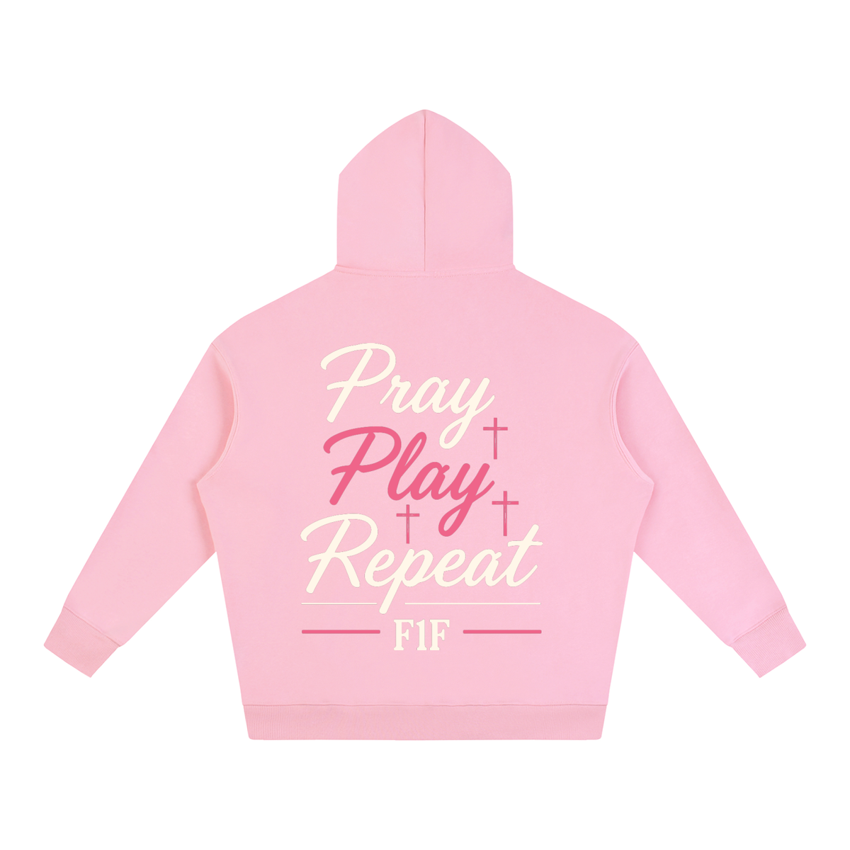 PRAY PLAY REPEAT YOUTH OVERSIZE FLEECED HOODIE